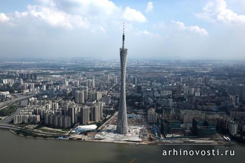 В Гуанчжоу открылась самая высокая телебашня в мире.